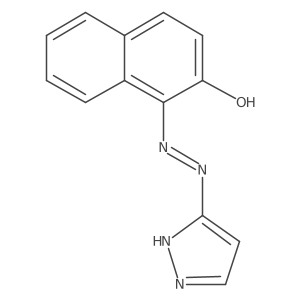 1-(5-Pyrazolazo)-2-naphthol结构式