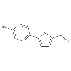 5-(4-Bromophenyl)-2-(chloromethyl)-1,3-oxazole Structure