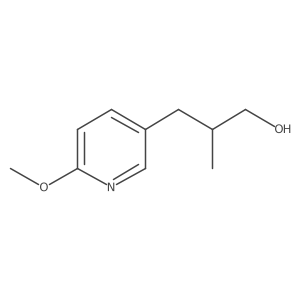(2S)-3-(6-methoxypyridin-3-yl)-2-methylpropan-1-ol结构式