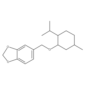 1,3-Benzodioxole, 5-((((1R,2S,5R)-5-methyl-2-(1-methylethyl)cyclohexyl)oxy)methyl)- Structure