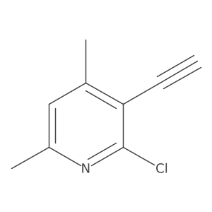 2-Chloro-3-ethynyl-4,6-dimethylpyridine Structure