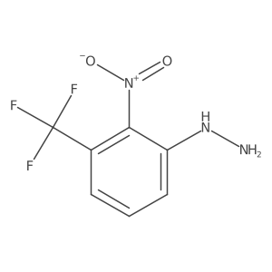 1-(2-Nitro-3-(trifluoromethyl)phenyl)hydrazine结构式