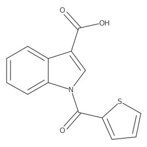 1-(Thiophene-2-carbonyl)-1H-indole-3-carboxylic acid Structure