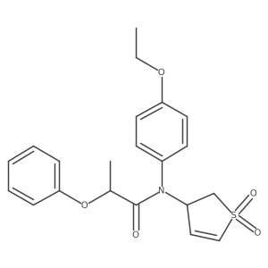 N-(1,1-dioxido-2,3-dihydrothien-3-yl)-N-(4-ethoxyphenyl)-2-phenoxypropanamide Structure