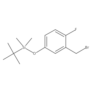 [3-(Bromomethyl)-4-fluorophenoxy](tert-butyl)dimethylsilane Structure