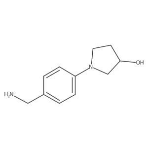 (3S)-1-[4-(Aminomethyl)phenyl]-3-pyrrolidinol Structure