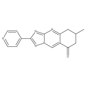 6-methyl-2-(pyridin-4-yl)-6,7-dihydro[1,2,4]triazolo[5,1-b]quinazolin-8(5H)-one Structure