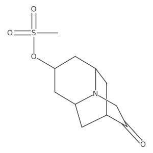 3-Oxooctahydro-2H-2,6-methanoquinolizin-8-yl methanesulfonate Structure