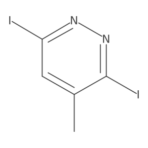 3,6-Diiodo-4-methylpyridazine Structure