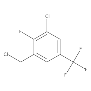 1-Chloro-3-(chloromethyl)-2-fluoro-5-(trifluoromethyl)benzene Structure