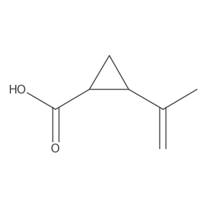 rac-(1R,2R)-2-(prop-1-en-2-yl)cyclopropane-1-carboxylic acid结构式
