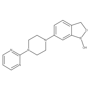 2-[4-(1,3-Dihydro-1-hydroxy-2,1-benzoxaborol-6-yl)-1-piperazinyl]pyrimidine结构式