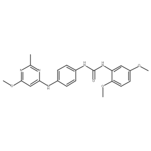 1-(2,5-Dimethoxyphenyl)-3-(4-((6-methoxy-2-methylpyrimidin-4-yl)amino)phenyl)urea Structure