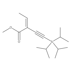 Methyl 2-[2-[tris(1-methylethyl)silyl]ethynyl]-2-butenoate Structure