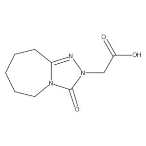 2-{3-oxo-2H,3H,5H,6H,7H,8H,9H-[1,2,4]triazolo[4,3-a]azepin-2-yl}acetic acid Structure