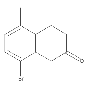 8-bromo-5-methyl-3,4-dihydro-1H-naphthalen-2-one Structure
