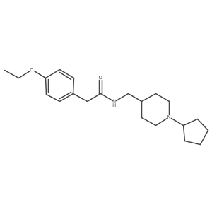 N-[(1-cyclopentylpiperidin-4-yl)methyl]-2-(4-ethoxyphenyl)acetamide Structure