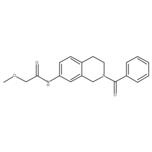 N-(2-benzoyl-1,2,3,4-tetrahydroisoquinolin-7-yl)-2-methoxyacetamide Structure