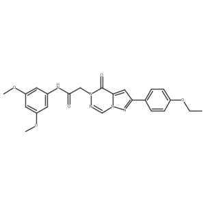 N-(3,5-dimethoxyphenyl)-2-[2-(4-ethoxyphenyl)-4-oxopyrazolo[1,5-d][1,2,4]triazin-5(4H)-yl]acetamide Structure