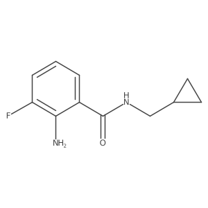 2-amino-N-(cyclopropylmethyl)-3-fluorobenzamide Structure