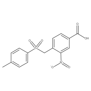 Benzoic acid, 4-[[(4-methylphenyl)sulfonyl]methyl]-3-nitro- Structure