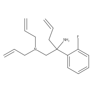2-(2-Fluorophenyl)-N1,N1-di-2-propen-1-yl-4-pentene-1,2-diamine结构式