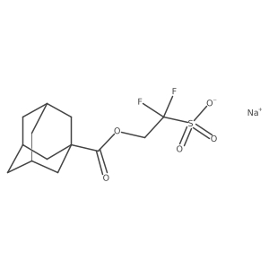 Sodium 2-(1-adamantanecarbonyloxy)-1,1-difluoroethanesulfonate结构式