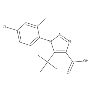 5-tert-butyl-1-(4-chloro-2-fluorophenyl)-1H-1,2,3-triazole-4-carboxylic acid Structure