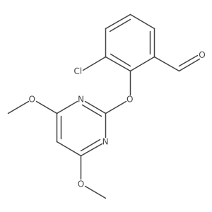 3-Chloro-2-(4,6-dimethoxypyrimidin-2-yl)oxy benzaldehyde Structure