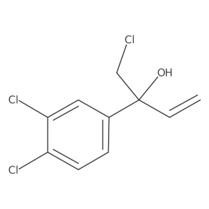 3,4-Dichloro-I+/--(chloromethyl)-I+/--ethenylbenzenemethanol Structure