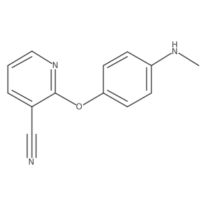 2-[4-(Methylamino)phenoxy]-3-pyridinecarbonitrile Structure