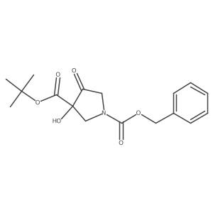 3-(1,1-Dimethylethyl) 1-(phenylmethyl) (3S)-3-hydroxy-4-oxo-1,3-pyrrolidinedicarboxylate Structure