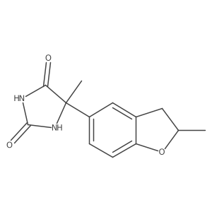 5-Methyl-5-(2-methyl-2,3-dihydro-1-benzofuran-5-yl)imidazolidine-2,4-dione结构式