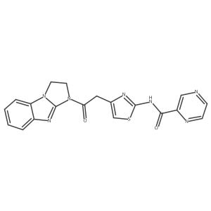 N-(4-(2-(2,3-dihydro-1H-benzo[d]imidazo[1,2-a]imidazol-1-yl)-2-oxoethyl)thiazol-2-yl)pyrazine-2-carboxamide Structure