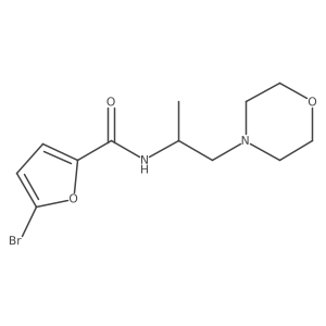 5-Bromo-N-(1-morpholinopropan-2-yl)furan-2-carboxamide结构式