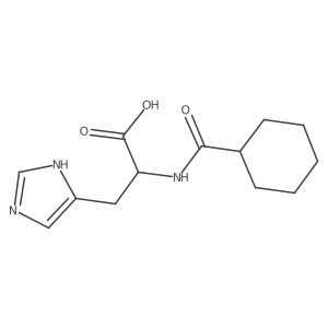 2-(cyclohexylformamido)-3-(1H-imidazol-4-yl)propanoic acid结构式