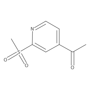 1-(2-Methanesulfonyl-pyridin-4-yl)-ethanone Structure