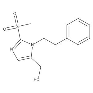 [2-Methanesulfonyl-1-(2-phenylethyl)-1H-imidazol-5-yl]methanol Structure