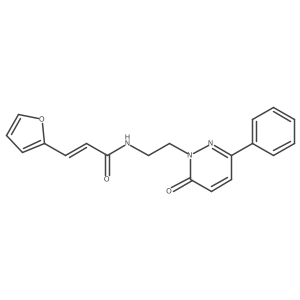 (E)-3-(furan-2-yl)-N-(2-(6-oxo-3-phenylpyridazin-1(6H)-yl)ethyl)acrylamide Structure