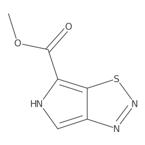 Methyl 5H-pyrrolo[3,4-d]-1,2,3-thiadiazole-6-carboxylate结构式