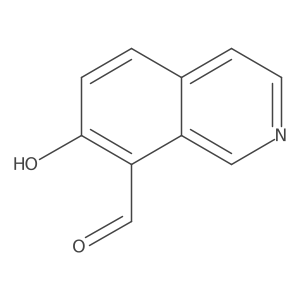7-Hydroxyisoquinoline-8-carbaldehyde结构式