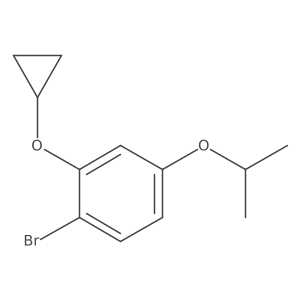 1-Bromo-2-cyclopropoxy-4-isopropoxybenzene结构式