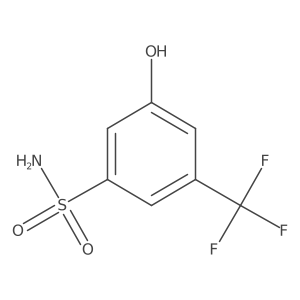 3-Hydroxy-5-(trifluoromethyl)benzenesulfonamide结构式