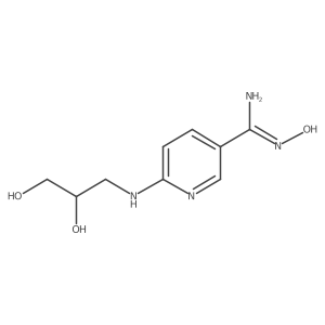 6-(2,3-dihydroxypropylamino)-N-hydroxynicotinamidine结构式