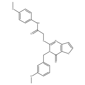 2-{[3-(3-methoxybenzyl)-4-oxo-3,4-dihydrothieno[3,2-d]pyrimidin-2-yl]sulfanyl}-N-(4-methoxyphenyl)acetamide Structure