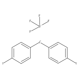 Bis(4-iodophenyl)-iodonium tetrafluoroborate结构式