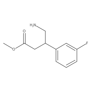 Methyl 4-amino-3-(3-fluorophenyl)butanoate结构式
