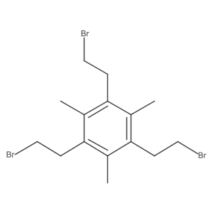 1,3,5-Tris(2-bromoethyl)-2,4,6-trimethylbenzene结构式