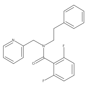 2,6-difluoro-N-phenethyl-N-(pyridin-2-ylmethyl)benzamide Structure