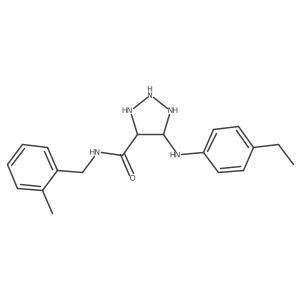 5-[(4-ethylphenyl)amino]-N-[(2-methylphenyl)methyl]-1H-1,2,3-triazole-4-carboxamide结构式